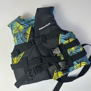 Airhead Child Toddler Swim Vest 33-55lbs Tropic Black Blue